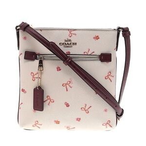 Coach Mini Rowan File Bag With Bow Print